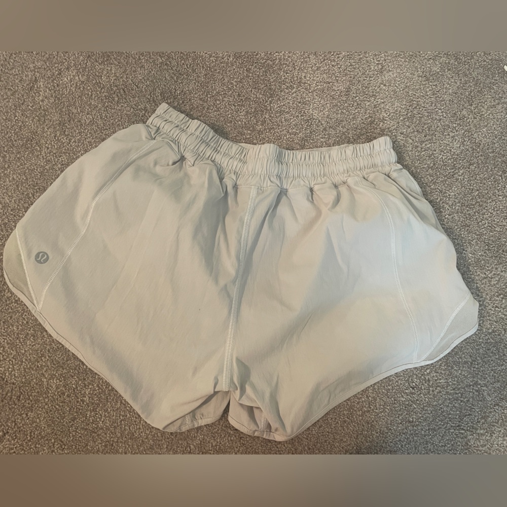 Lululemon Hotty Hot Low- Rise Lined Short 4” white